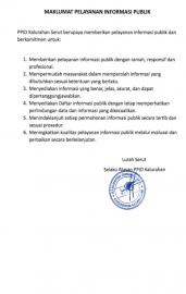 MAKLUMAT PELAYANAN INFORMASI PUBLIK